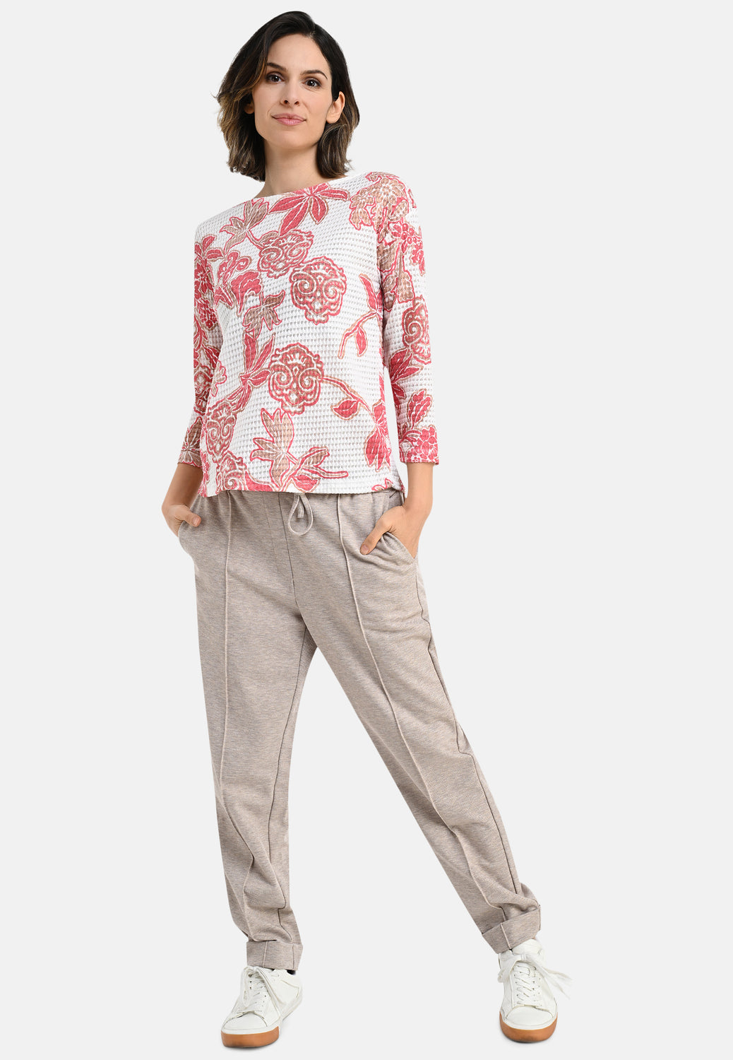 26209 Shirt Waffle Print - 10/blue-navy