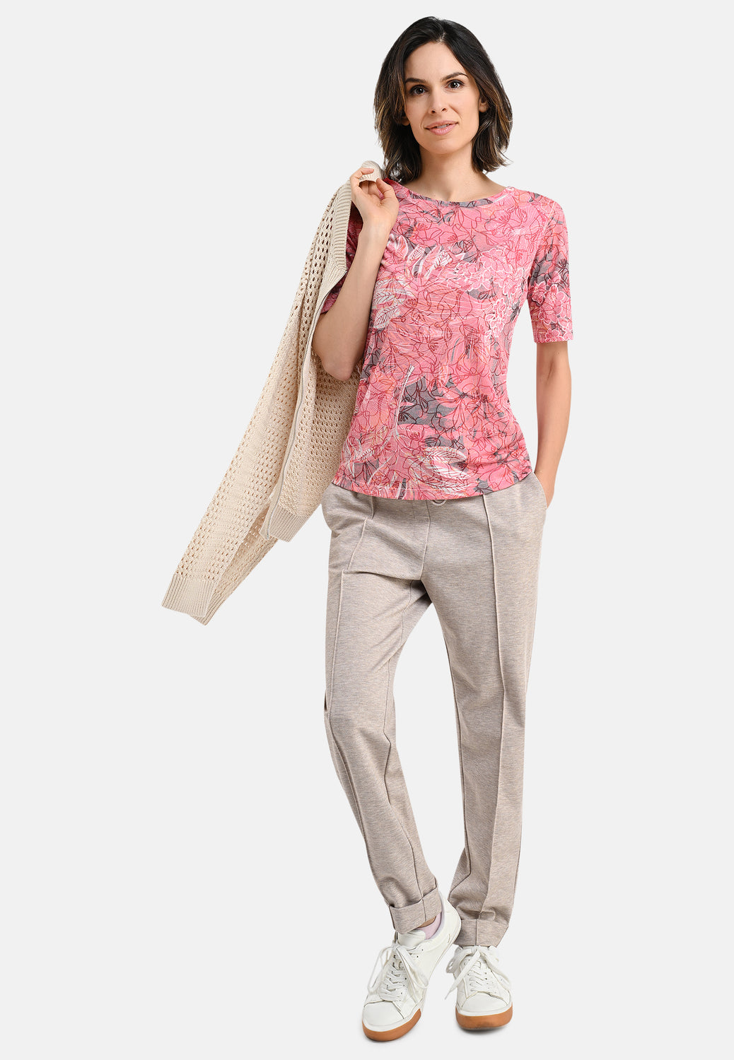 26211 Shirt Burn Flower - 07/red