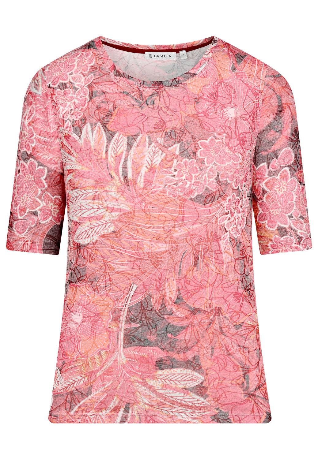 26211 Shirt Burn Flower - 07/red