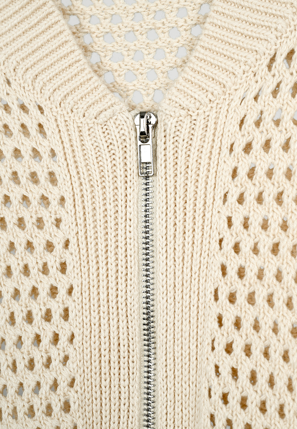 26215 Zip Cardigan - 02/ecru