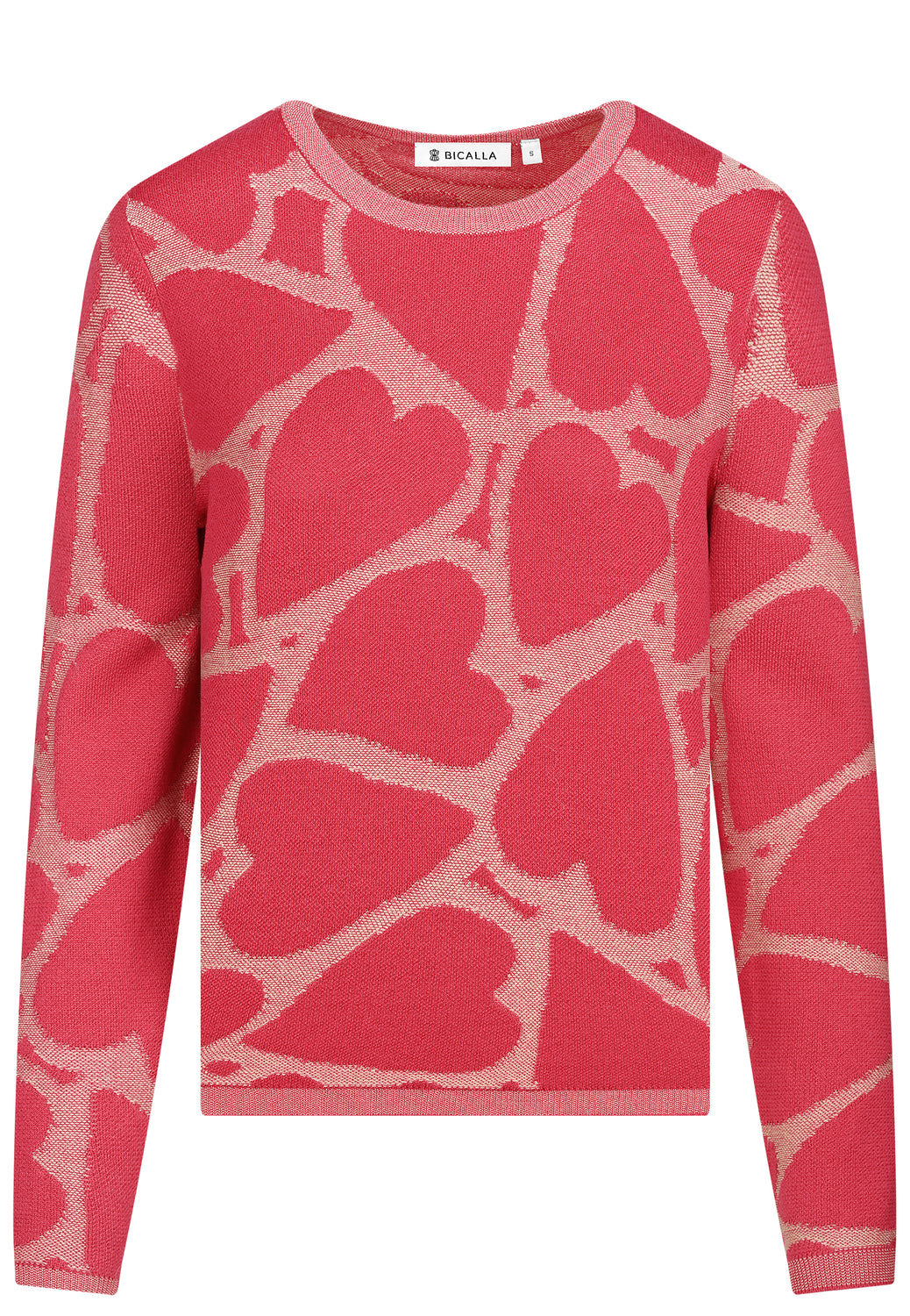 26216 Pullover Hearts - 07/red-ecru