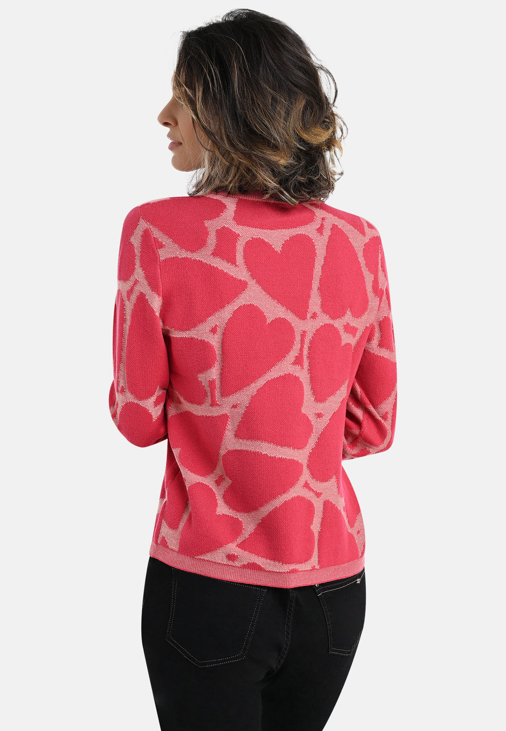 26216 Pullover Hearts - 07/red-ecru