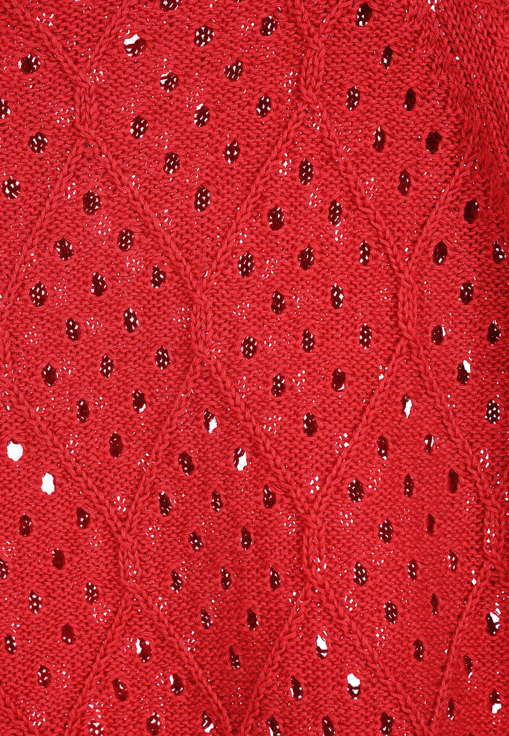 26217 Pullover Ajour - 07/red