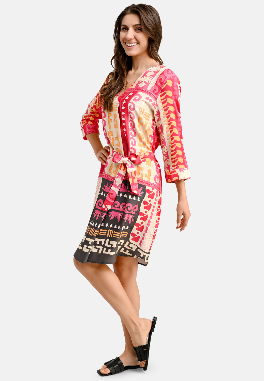 26222 Dress Ethno - 09/pink-rose