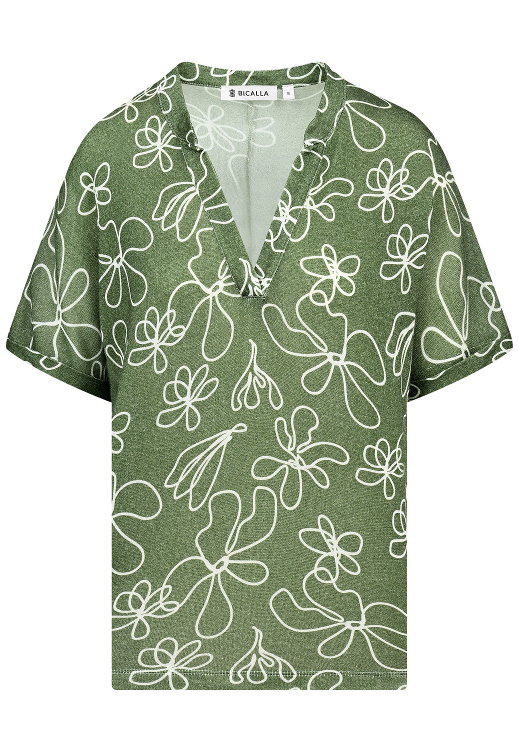 26243 Shirt Bicolor - 04/khaki-white